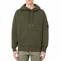 C.P. Company Cotton Sweatshirt Diagonal Goggles Green