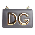 Dolce & Gabbana Calfskin Crossbody Bag Grey