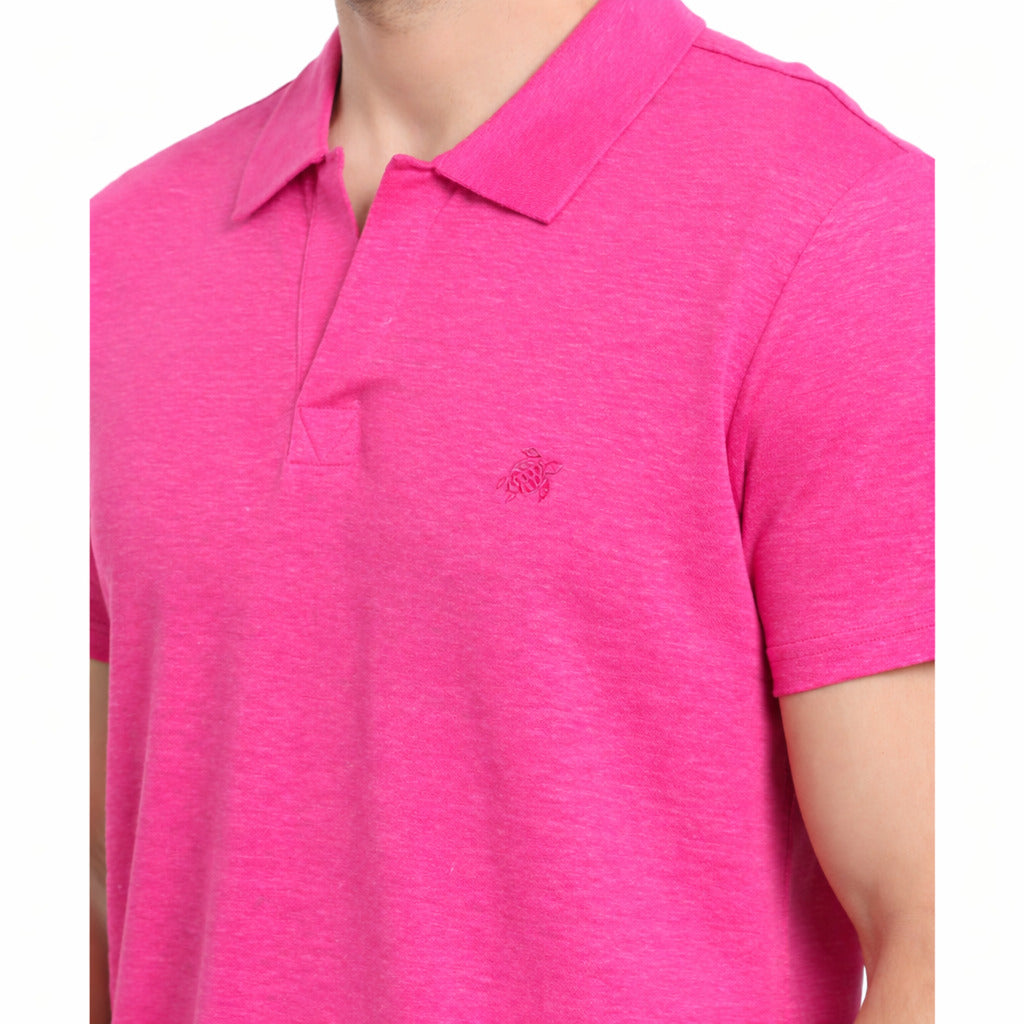 Vilebrequin Linen Polo Rosa Shocking — view 3
