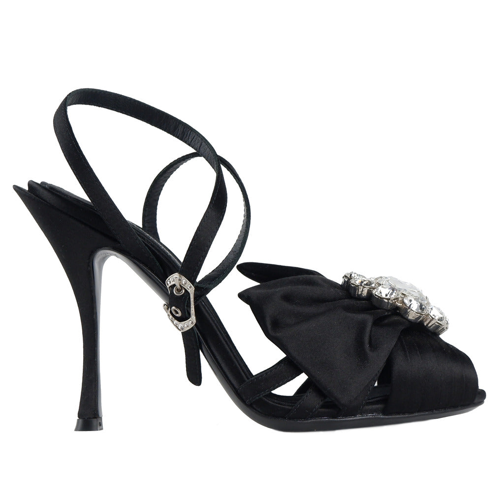 Dolce & Gabbana Satin Heels Black