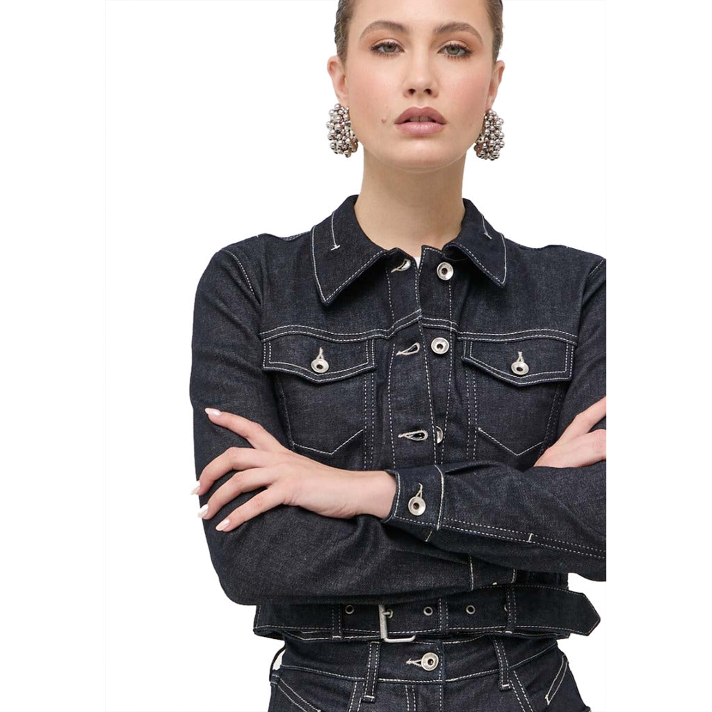 Patrizia Pepe Denim Jacket Navy Blue — view 4