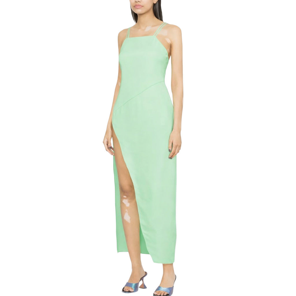 The Attico Dress Lungo Green — view 4