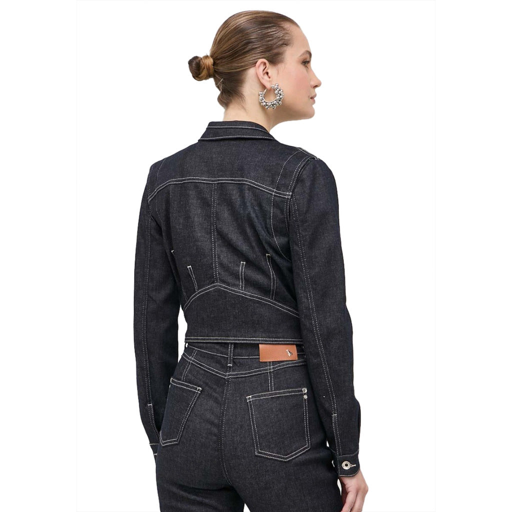 Patrizia Pepe Denim Jacket Navy Blue — view 3