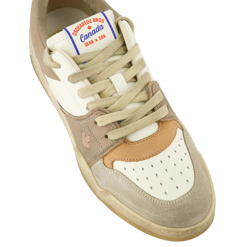 Dsquared2 Suede Spiker Sneaker Beige — view 5