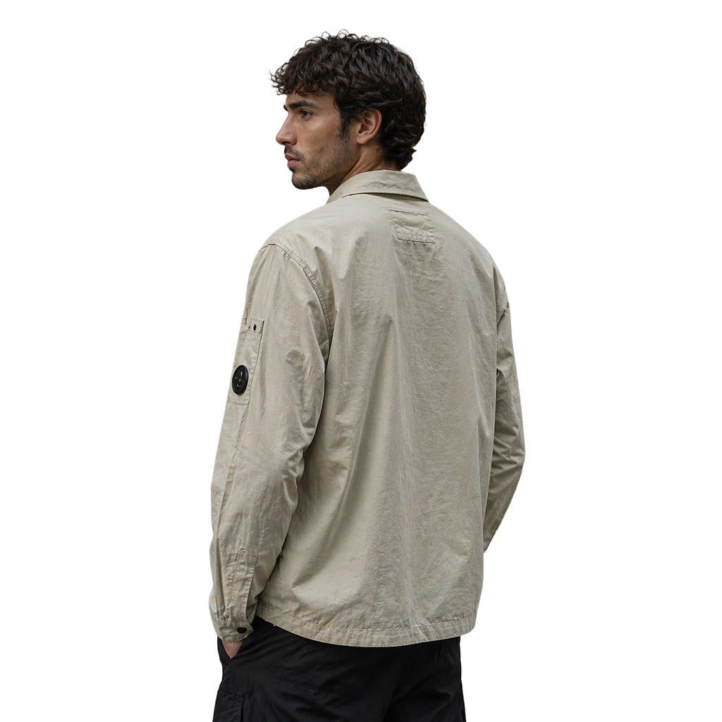C.P. Company Overshirt Con Taschini Beige — view 2