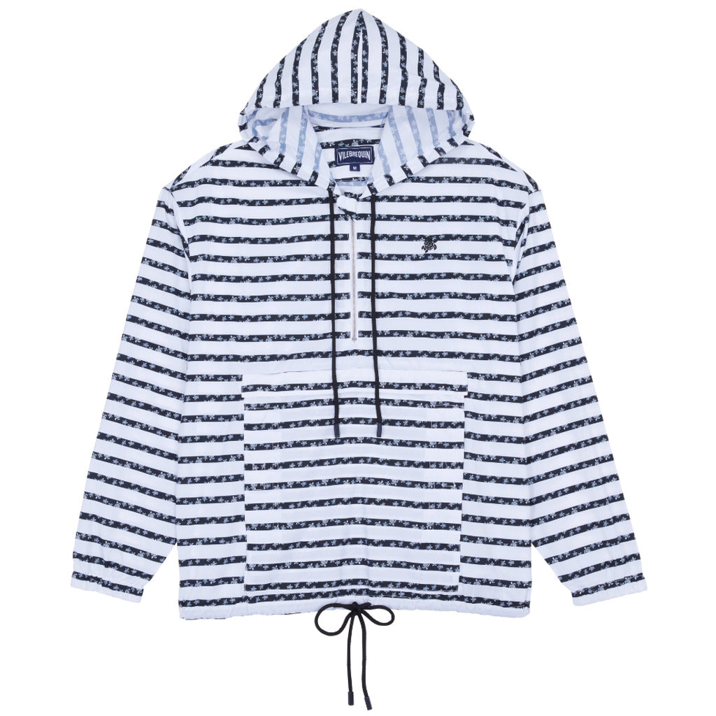 Vilebrequin Polyester Striped Turtle Round Micro Jacket