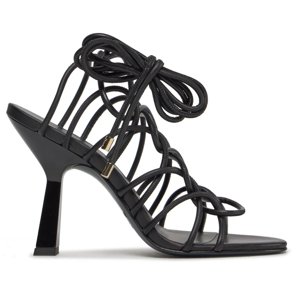 Patrizia Pepe Calfskin Sandali Pelle Intrecciata Black — view 2