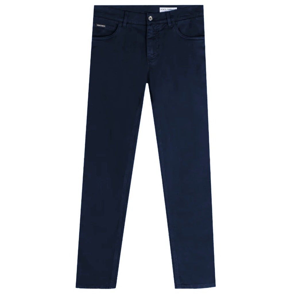 Dolce & Gabbana Cotton Trousers Very Dark Blue