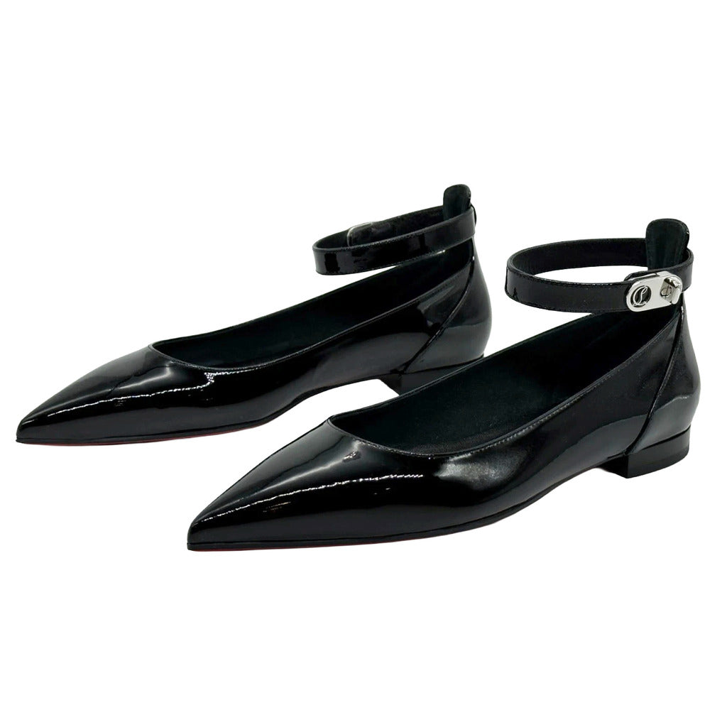 Christian Louboutin Leather Flats Black — view 5