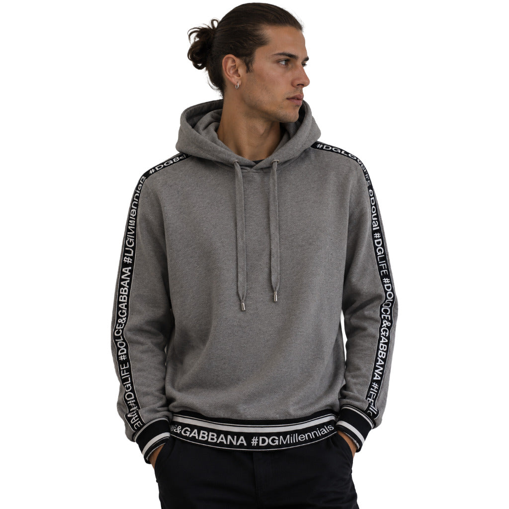 dolce & gabbana - Sweatshirts - felpa con bande logate