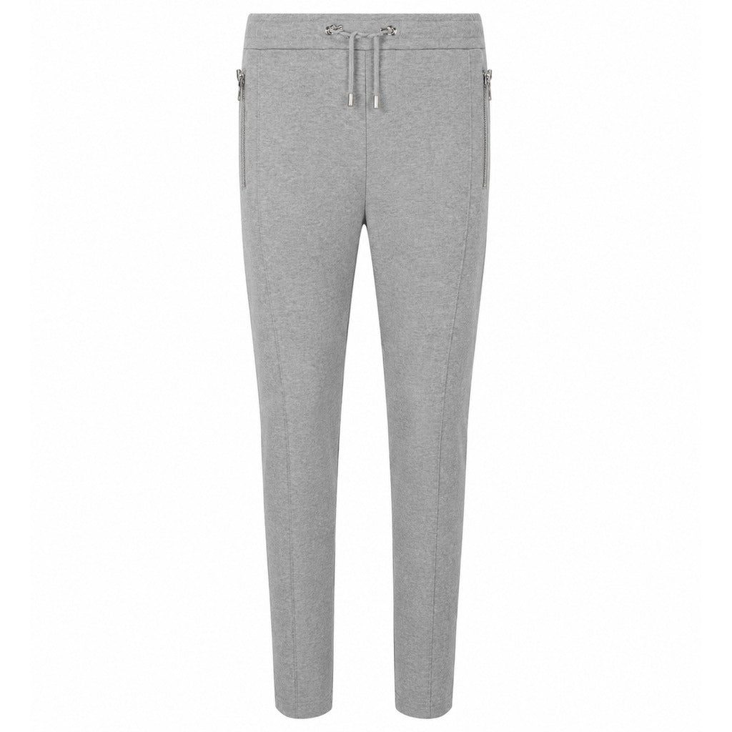 Balmain Cotton Trousers Jogging Grigi Gray