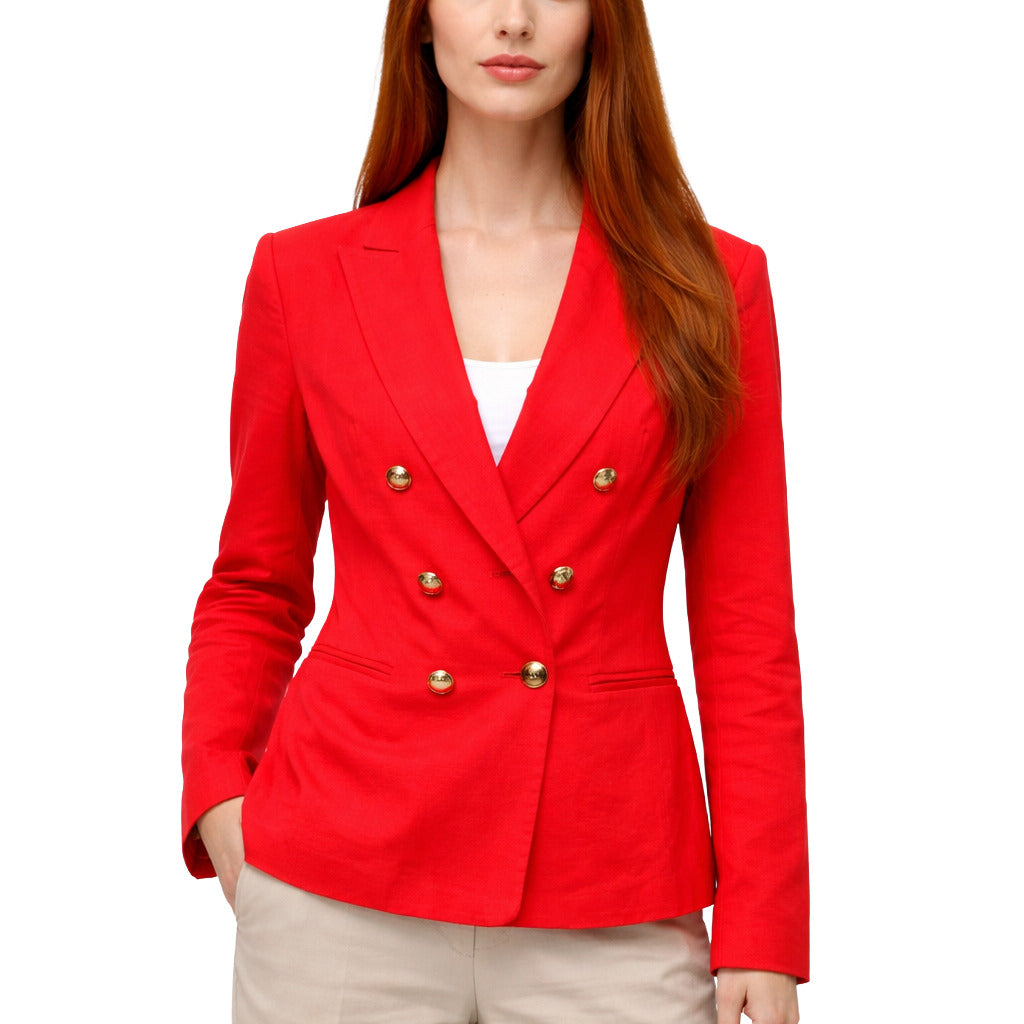Pinko Linen Jacket Red