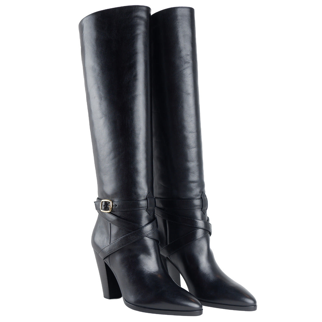 Celine Calfskin Céline Boots Black — view 2