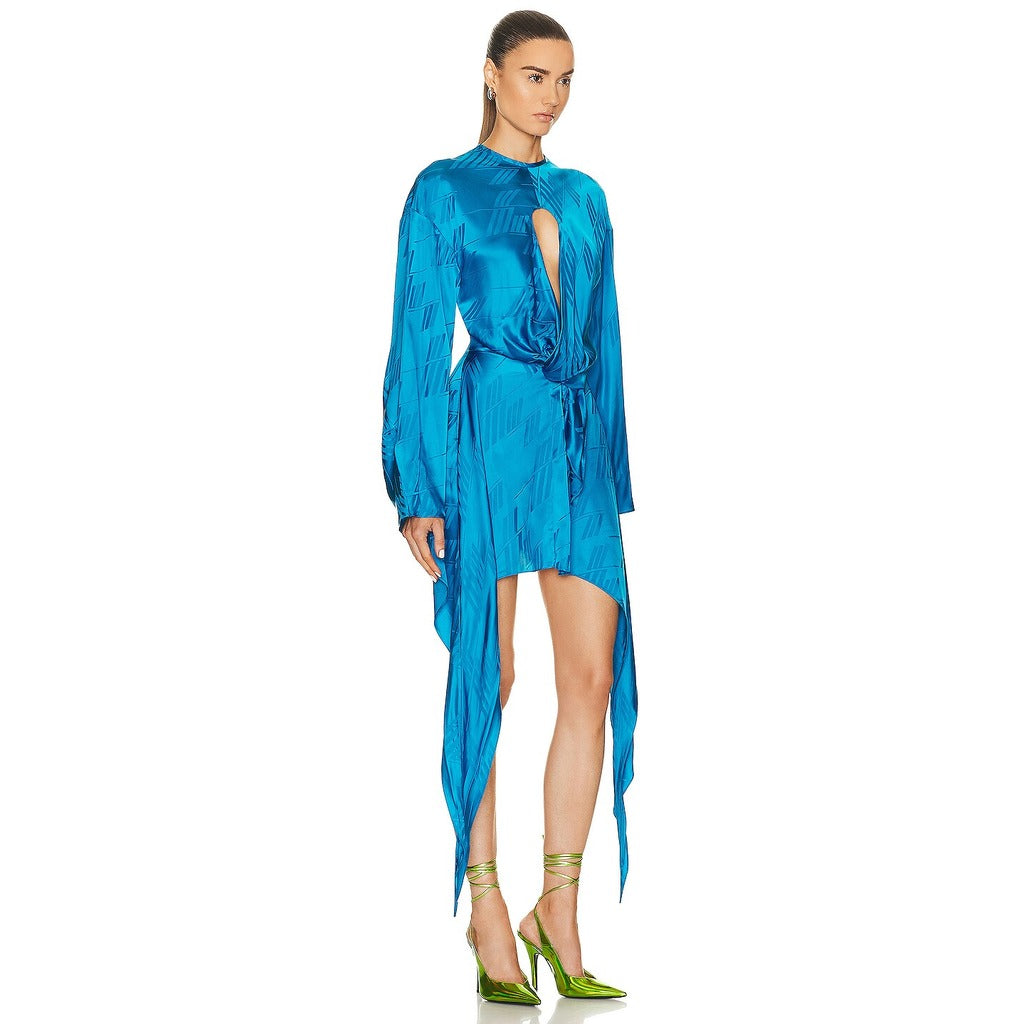 The Attico Dress Blue — view 3