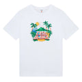 Casablanca Cotton Casa Beach Wave Printed White