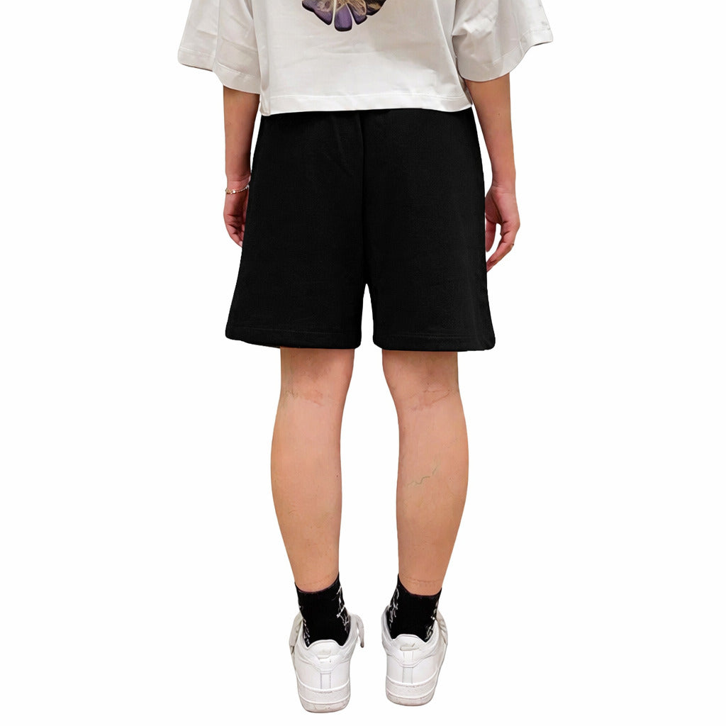 Comme Des Fuckdown Shorts Neri Logo Ricamato Black — view 3