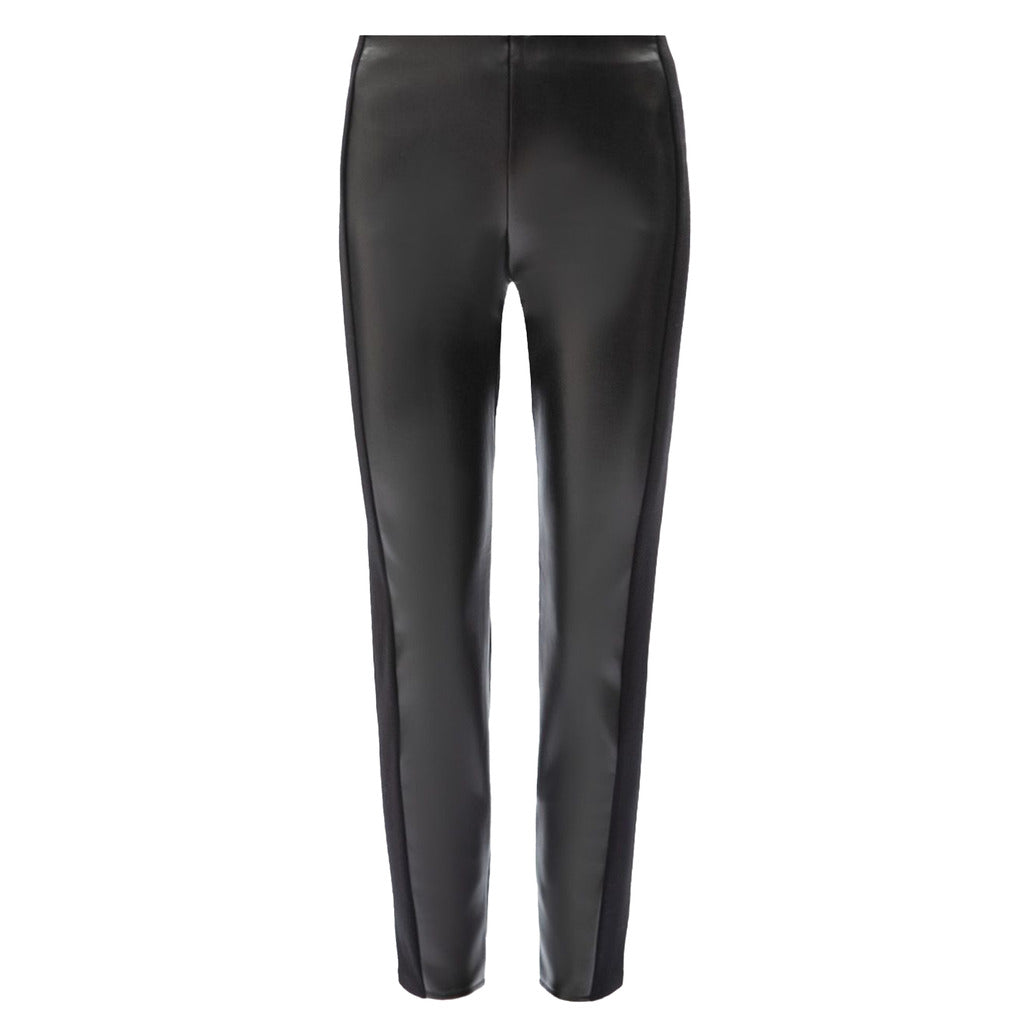 Patrizia Pepe Leather Leggings Black