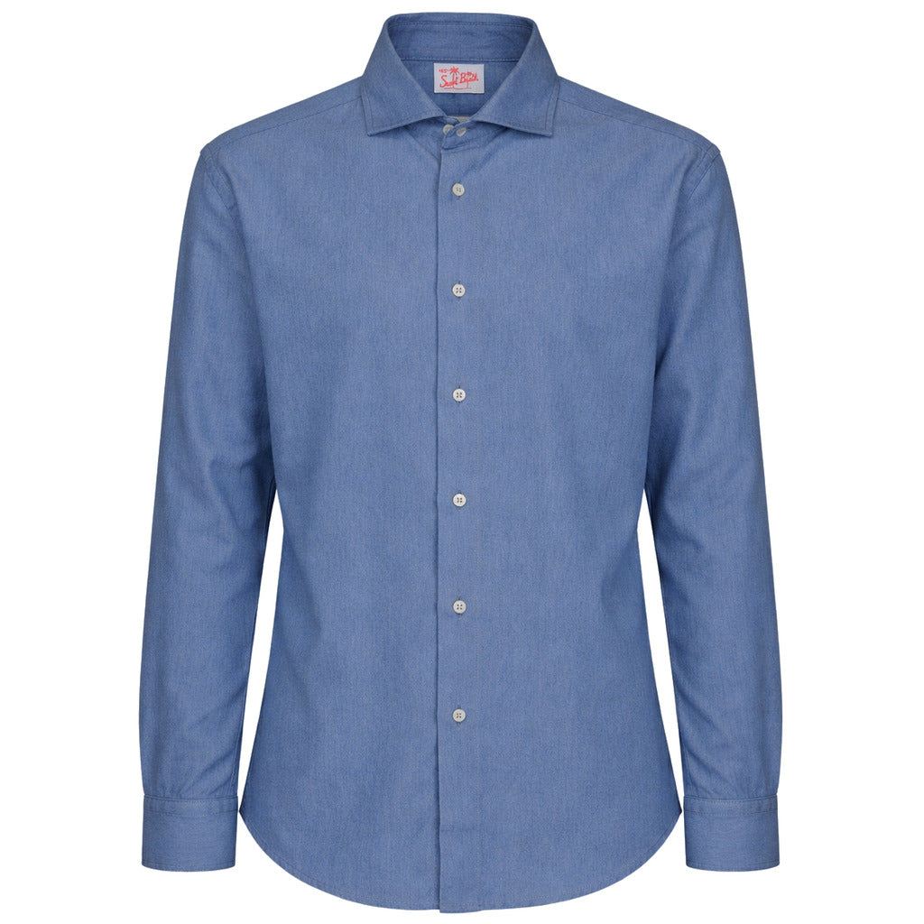 Mc2 Saint Barth Shirt Denim Blue Chiaro Light Blue