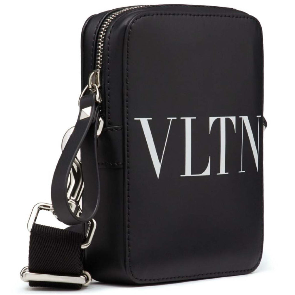 Valentino Garavani Calfskin Shoulder Bag Black — view 3
