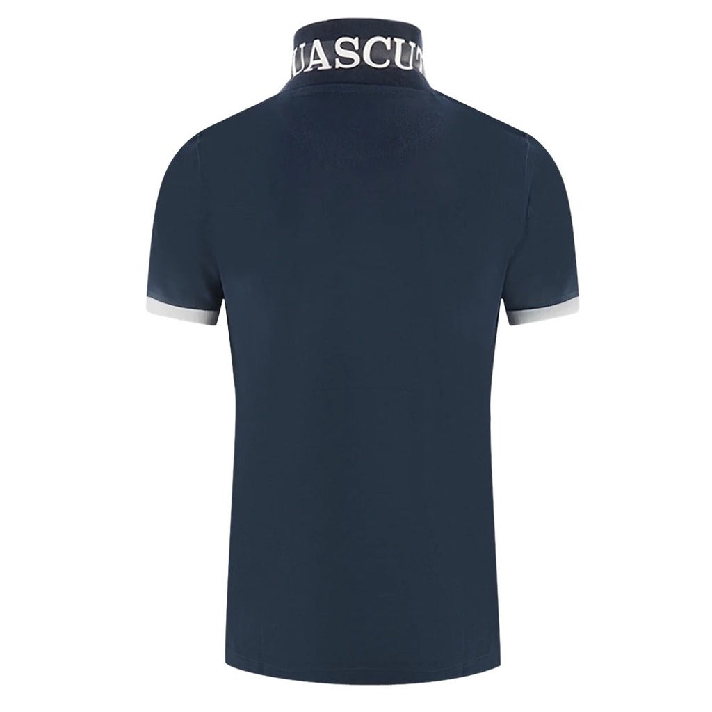 Aquascutum Cotton Polo Shirt, Contrasting Logo On Front — view 4