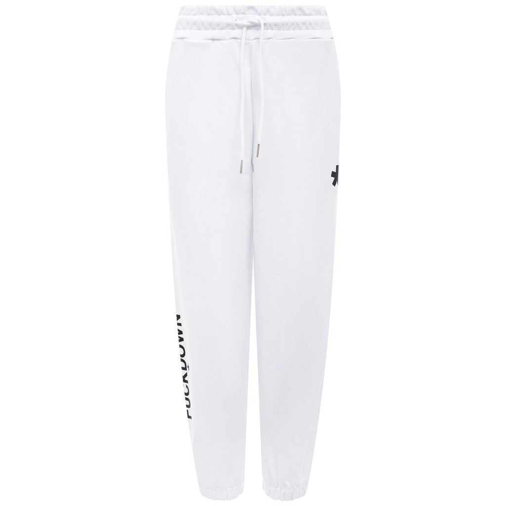 Comme Des Fuckdown Cotton Trousers Sweatshirt Bianchi