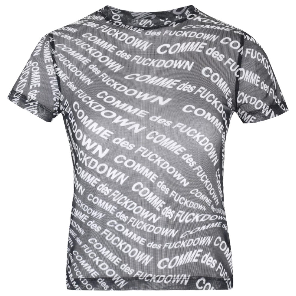 Comme Des Fuckdown T-Shirt A Rete