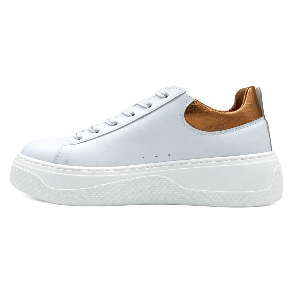 Patrizia Pepe Calfskin Sneakers Pelle Bianche White — view 2