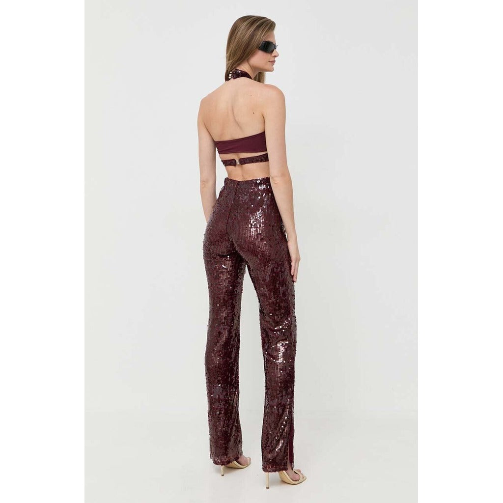 Patrizia Pepe Tuta Paillettes Bordeaux Burgundy — view 5