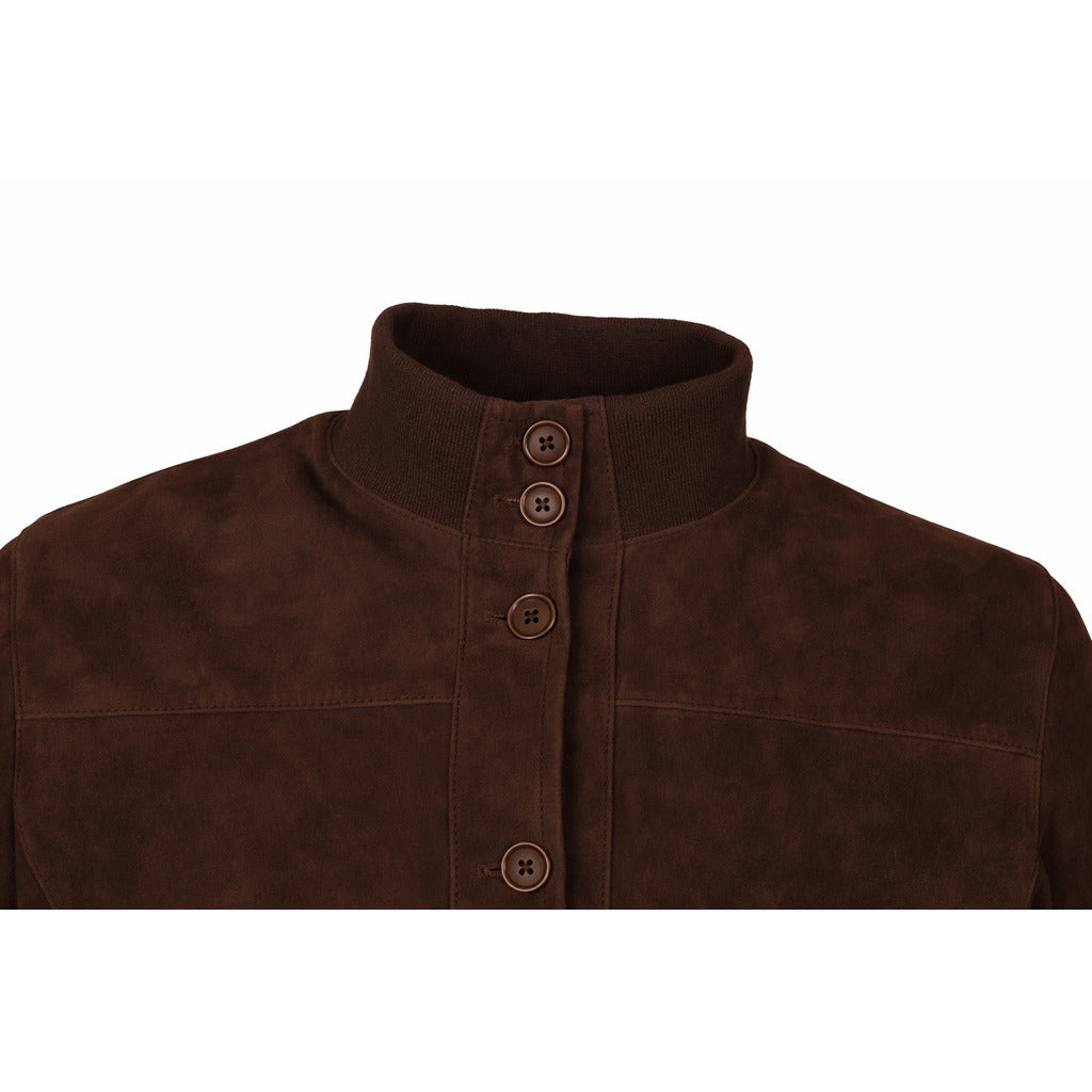 Emilio Romanelli Leather Jacket Dark Brown — view 4