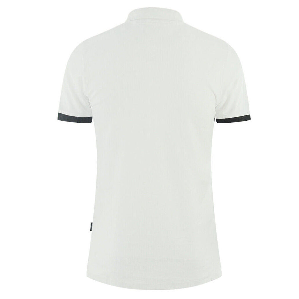 Aquascutum Cotton Polo Shirt, Contrasting Logo On Front — view 3