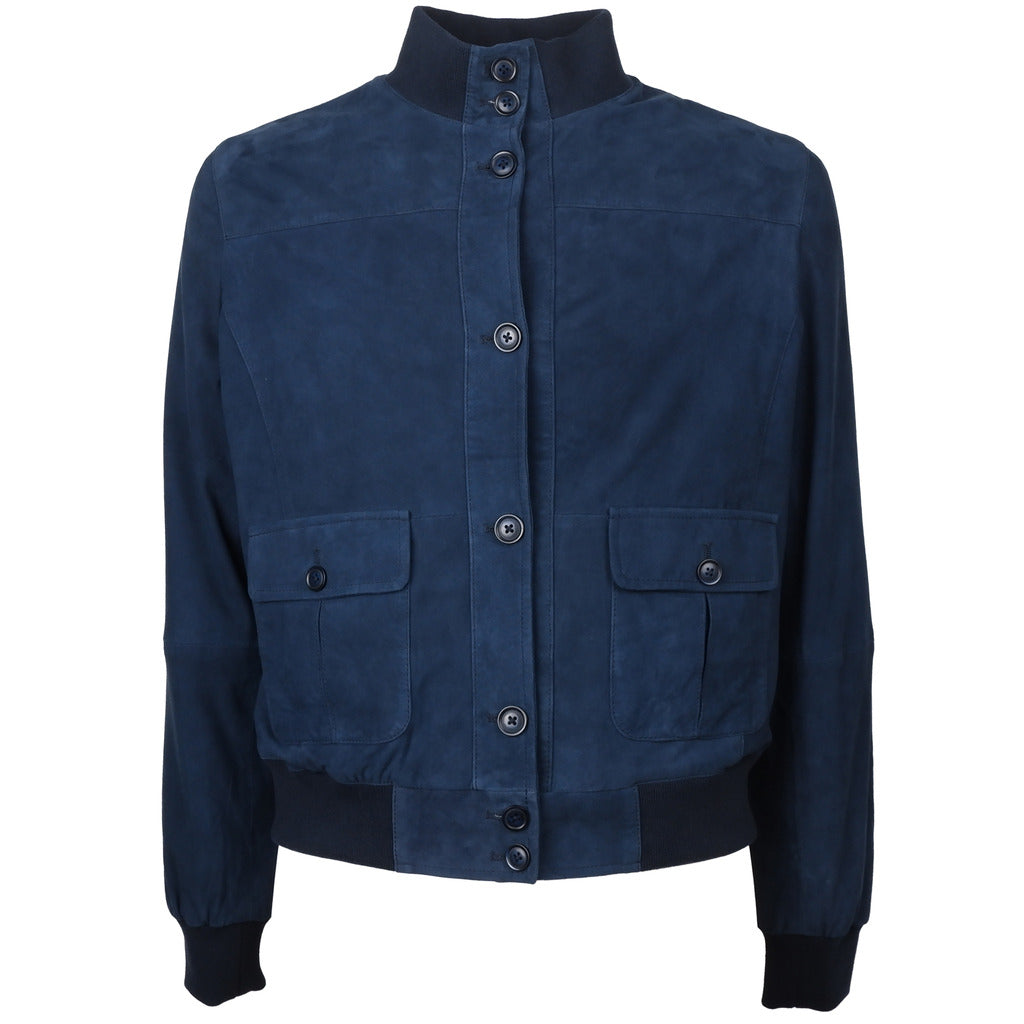 Emilio Romanelli Suede Jacket Blue — view 2