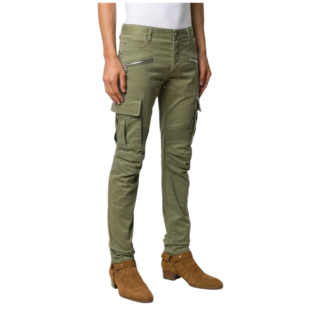balmain - Trousers - pantaloni cargo verdi