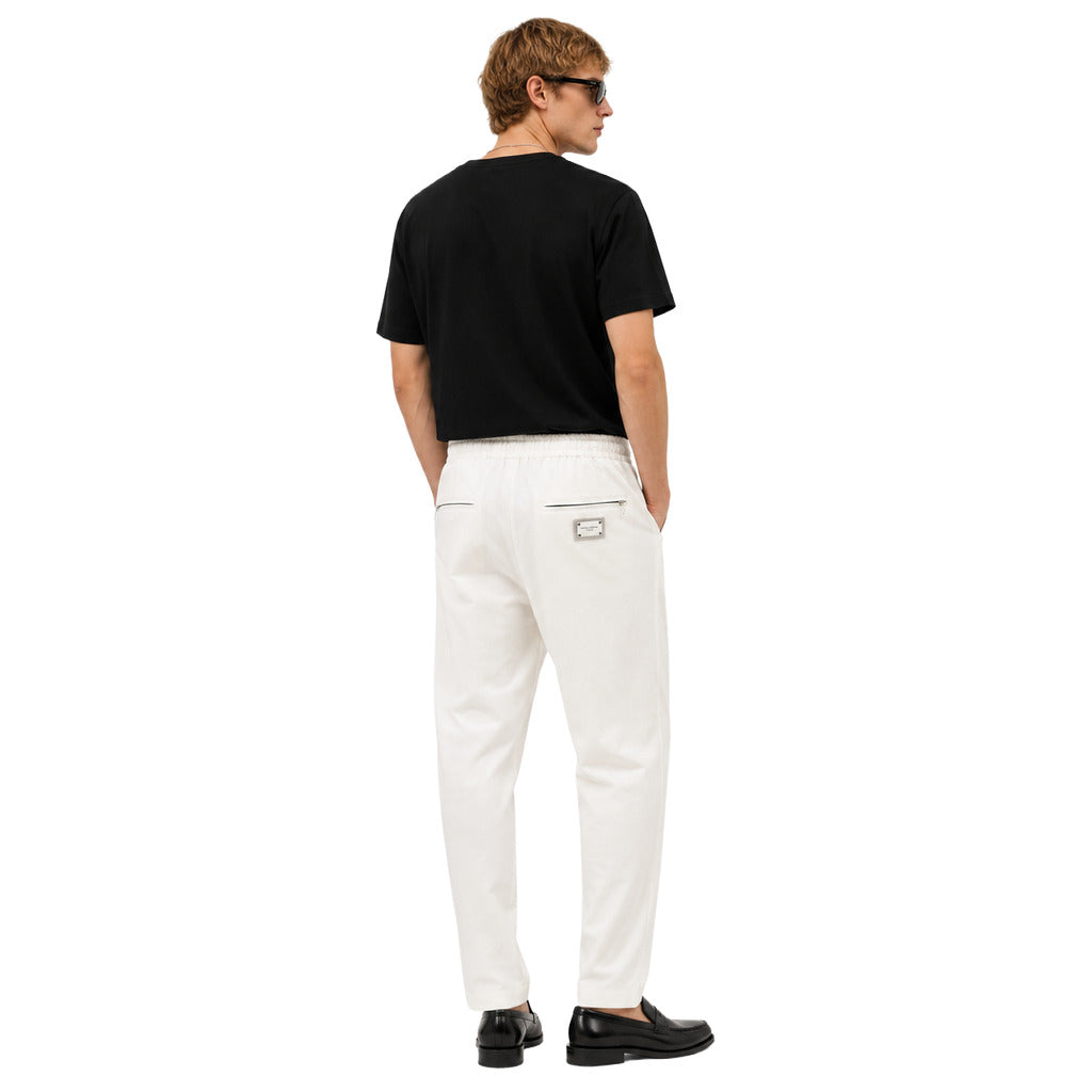 Dolce & Gabbana Cotton Pantalone Tecnico White — view 2