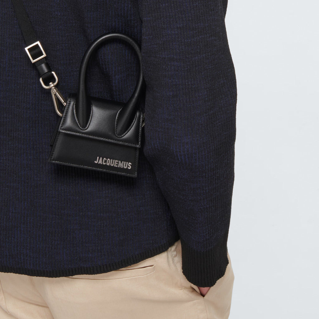 Jacquemus Cotton Crossbody Bag Black — view 7