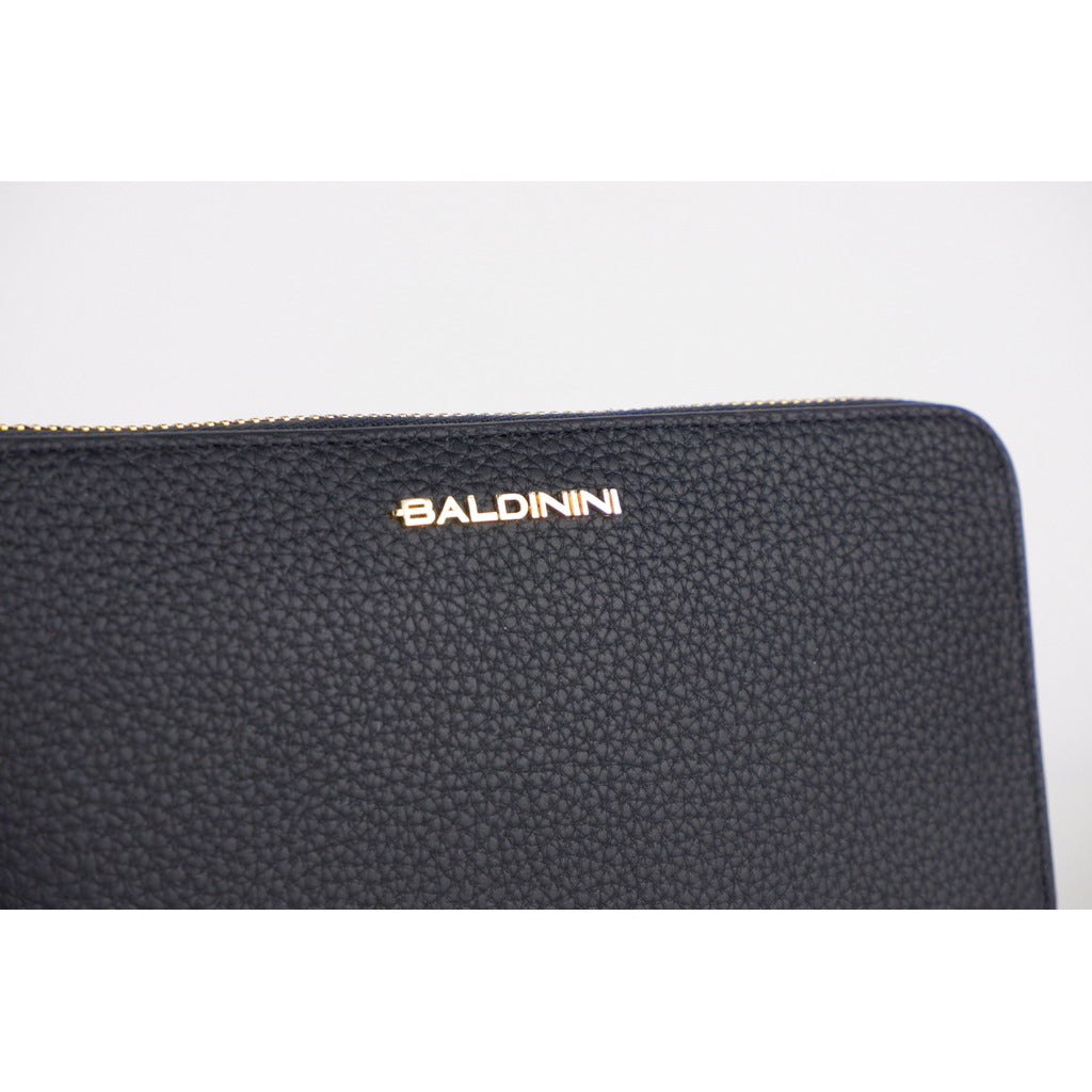 Baldinini Leather Wallet, Zipper Closure, Brand Logo On — view 3