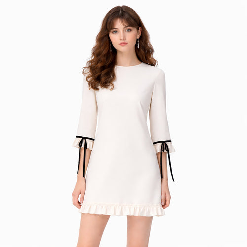Valentino Garavani Wool Dress White — view 2