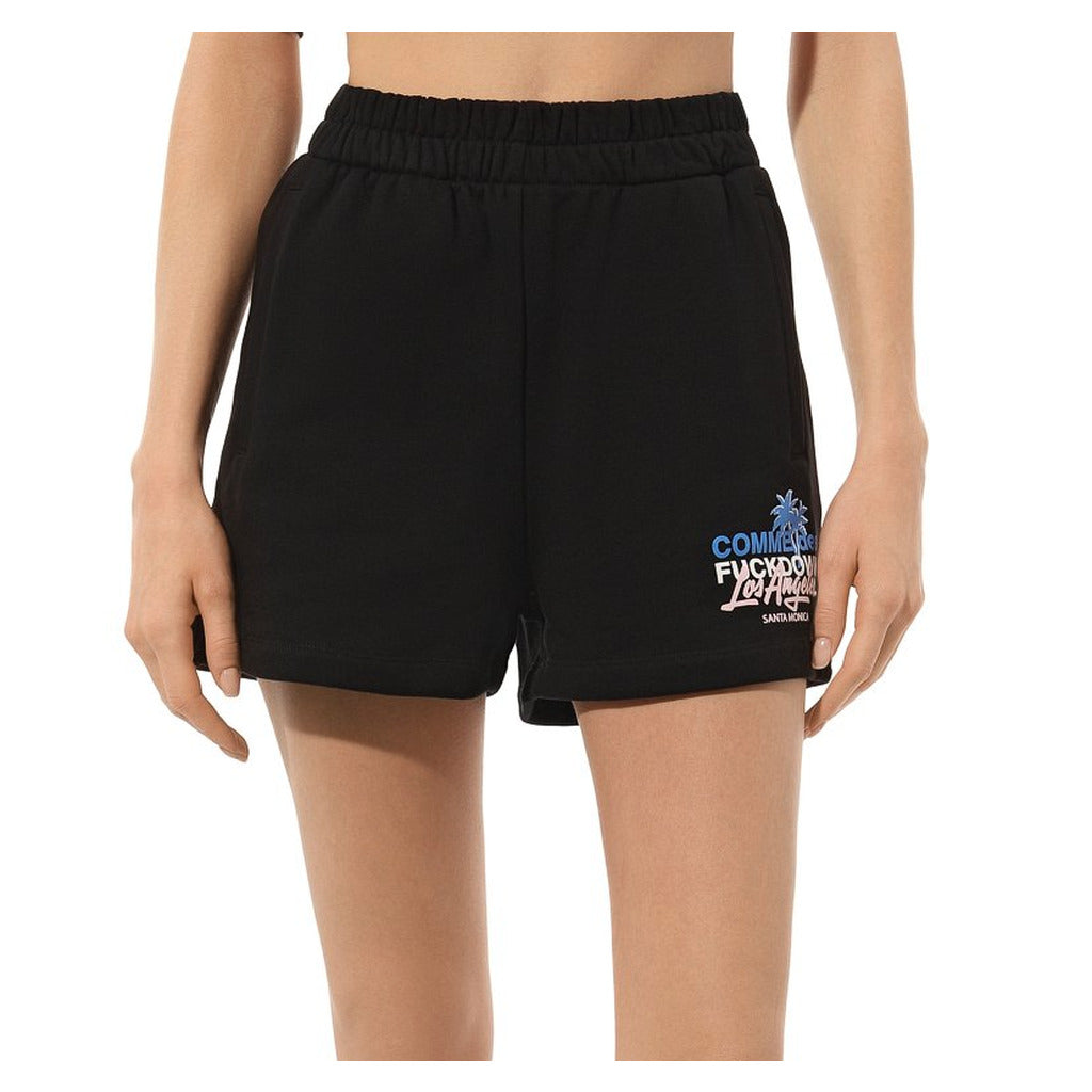 Comme Des Fuckdown Cotton Shorts With Side Pockets And Front — view 3