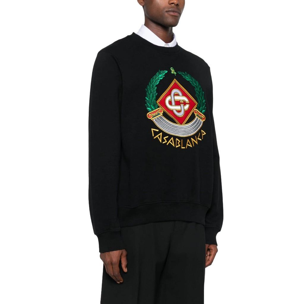 Casablanca Cotton Sweatshirt Black — view 4