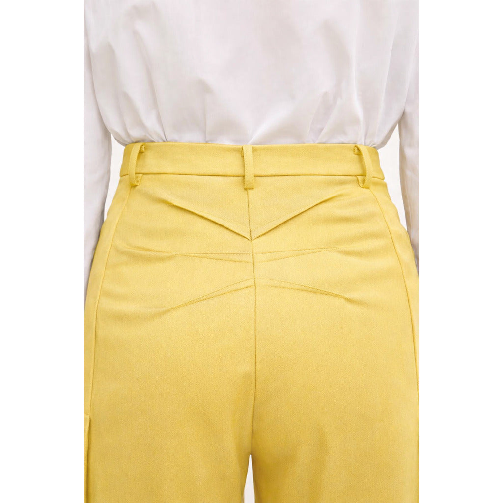Patrizia Pepe Trousers Dreamlike Yellow — view 3