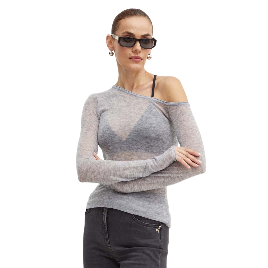 Patrizia Pepe Wool Sweater Grey Melange