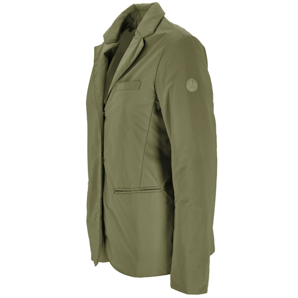 People Of Shibuya leather Nylon Jacket Green — view 3