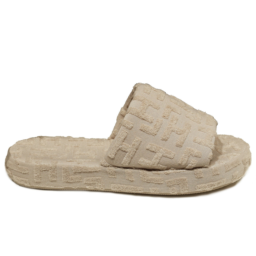 Hinnominate Cotton Ciabatta Flat In Spugna