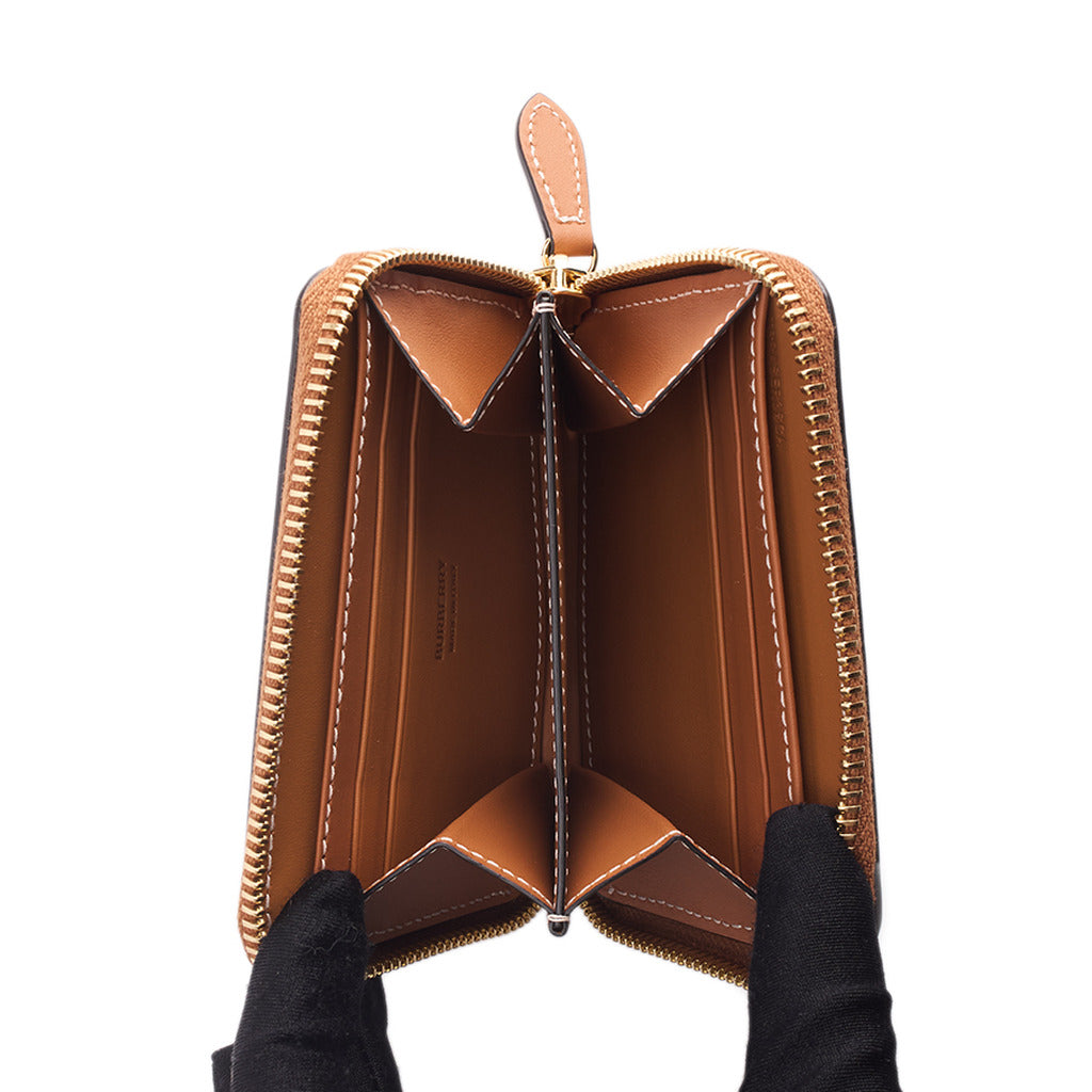 Burberry Calfskin Wallet Zip Around Mini — view 7