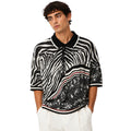Dolce & Gabbana Silk Polo Shirt Black
