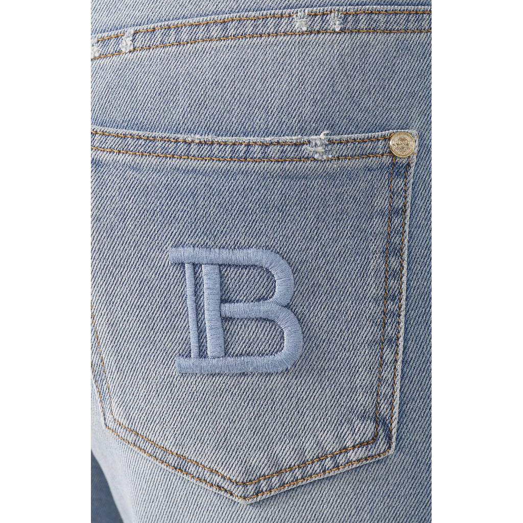 Balmain Cotton Jeans Regular Light Blue — view 4