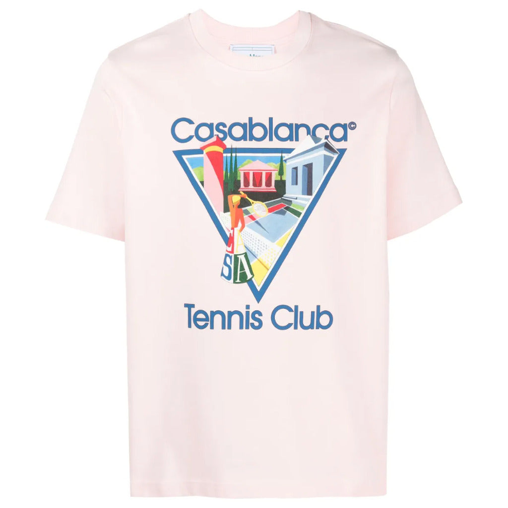 Casablanca Cotton T-Shirt Pink