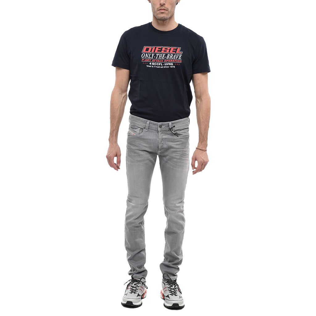 Diesel Denim Sleenker-X Skinny Jeans In Slightly Elastic Gray — view 5