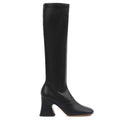 Chloè Leather Janis Heeled Boot Black