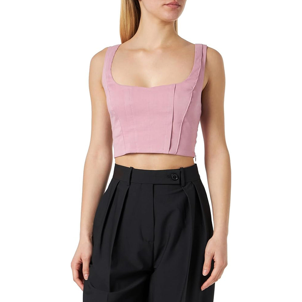 Pinko Linen Titone Top Rosa — view 3