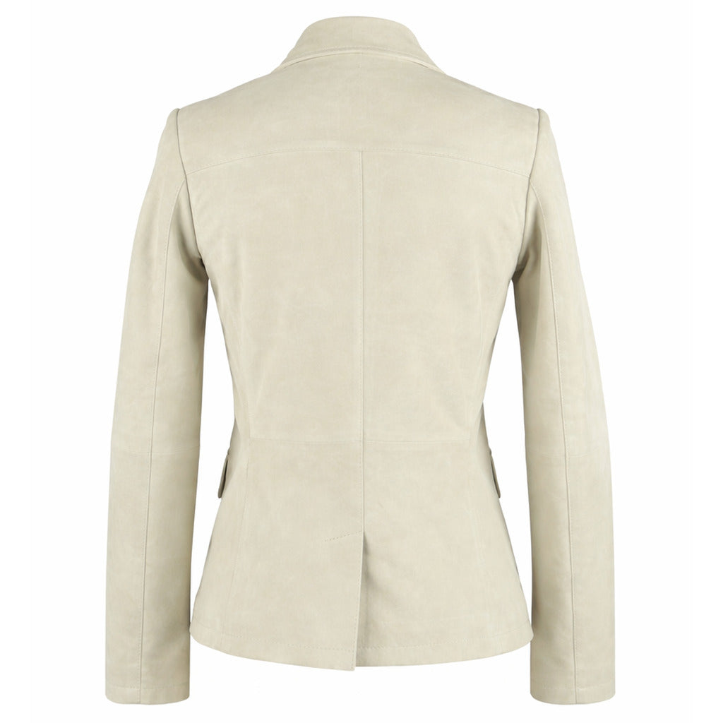 Emilio Romanelli Leather Jacket White — view 2